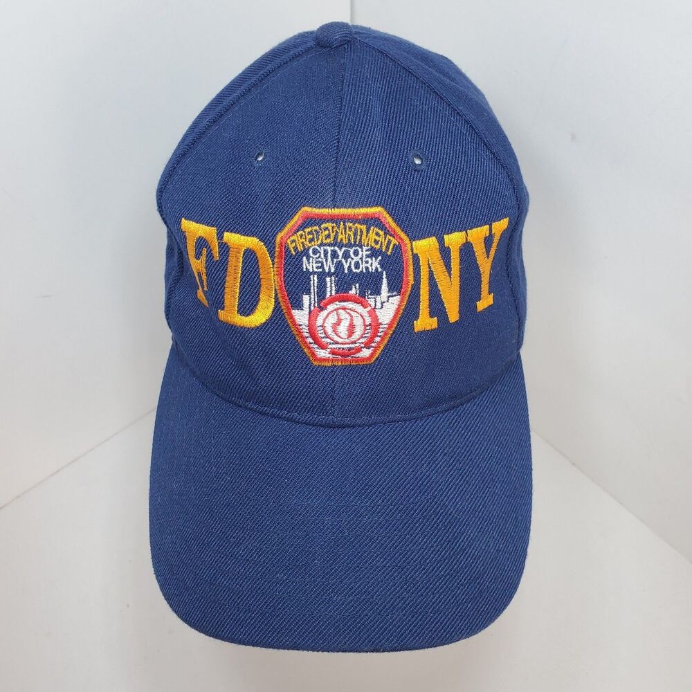 FDNY Baseball Hat/Cap Stitched Dark Blue Adjustable New York Fire Department